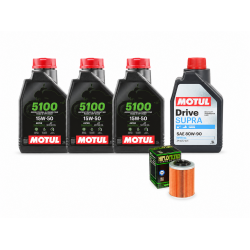 Pachet revizie ATV CFMOTO 450/520/550/600/800 (ulei Motul 5100 motor + grupuri)