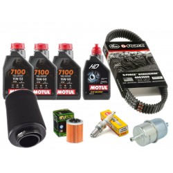 Pachet complet revizie ATV CFMOTO 400/450/500/520/550/600/625 (ulei motor Motul + grupuri, filtru aer, filtru benzina, bujie, curea) Pachet complet revizie ATV CFMOTO 400/450/500/520/550/600/625 (ulei motor Motul + grupuri, filtru aer, filtru benzina, bujie, curea)