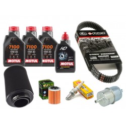 Pachet complet revizie ATV CFMOTO 400/450/500/520/550/600/625 (ulei motor Motul + grupuri, filtru aer, filtru benzina, bujie, curea) Pachet complet revizie ATV CFMOTO 400/450/500/520/550/600/625 (ulei motor Motul + grupuri, filtru aer, filtru benzina, bujie, curea)