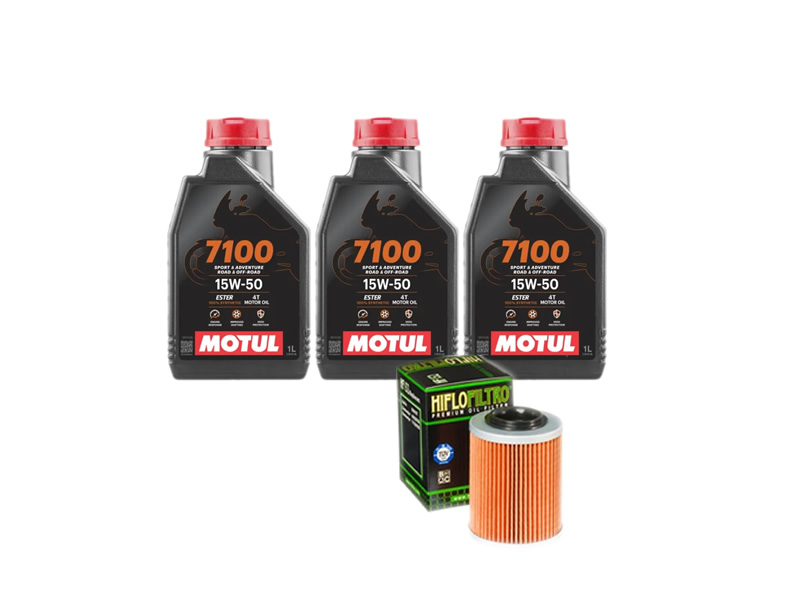 Pachet revizie ATV CFMOTO 450/520/550/600/800 (ulei Motul 7100 motor + filtru ulei) Pachet revizie ATV CFMOTO 450/520/550/600/800 (ulei Motul 7100 motor + filtru ulei)