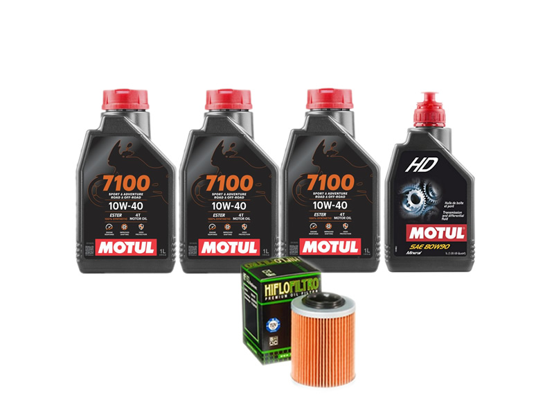Pachet revizie ATV Goes 400/500 (ulei motor Motul 7100 + grupuri)