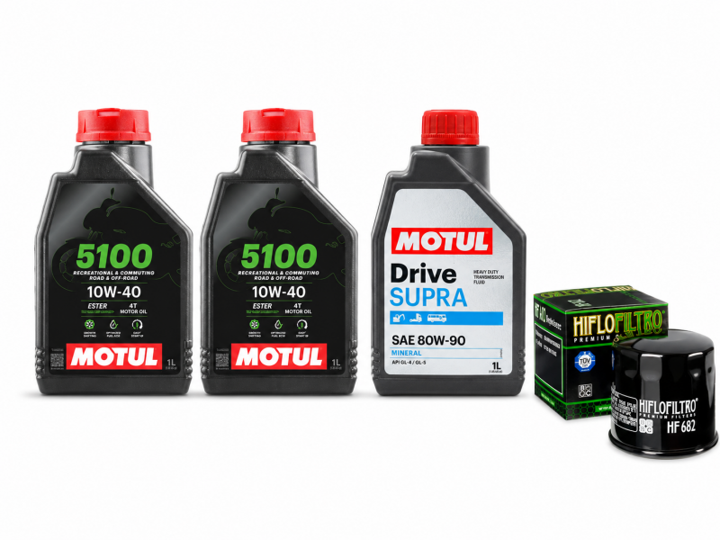 Pachet revizie ATV Linhai 500/550, T-Boss 520/550 (ulei motor Motul + grupuri)