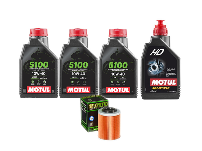 Pachet revizie ATV Goes 400/500 (ulei motor Motul 5100 + grupuri)