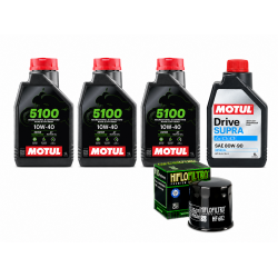 Pachet revizie ATV Loncin XWolf 550/700 (ulei Motul 5100 motor + grupuri)