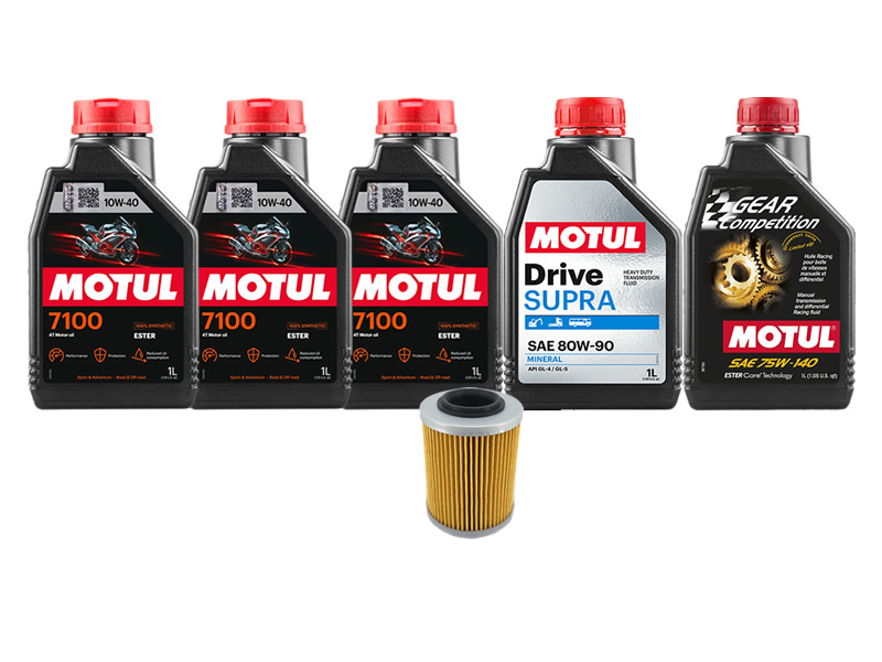 Pachet complet revizie ATV QJMotor SFA600/1000 cu filtru si uleiuri Motul