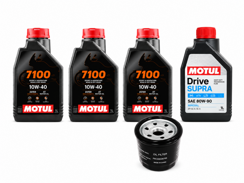 Pachet revizie ATV Segway AT5 (ulei Motul 7100 motor + grupuri)