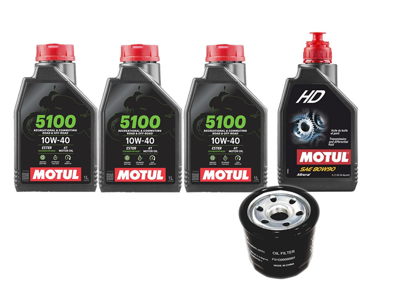 Pachet revizie ATV Segway AT5 (ulei Motul motor + grupuri) Pachet revizie ATV Segway AT5 (ulei Motul motor + grupuri)