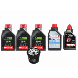 Pachet revizie ATV Segway Snarler AT6 (ulei motor Motul 5100 + grupuri)