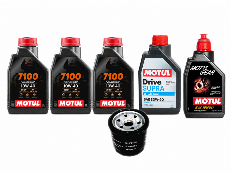Pachet revizie ATV Segway Snarler AT6 (ulei motor Motul 7100 + grupuri)