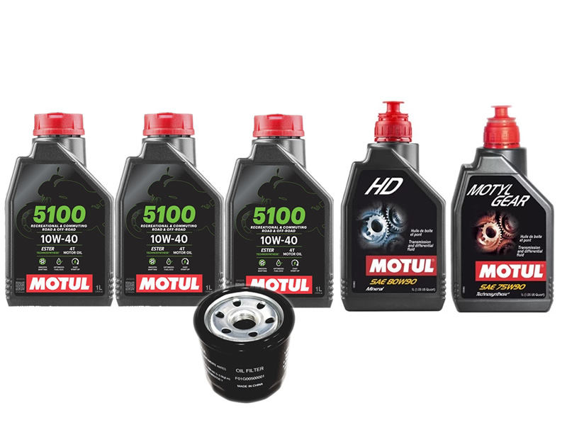Pachet revizie ATV Segway Snarler AT6 (ulei motor Motul 5100 + grupuri) Pachet revizie ATV Segway Snarler AT6 (ulei motor Motul 5100 + grupuri)