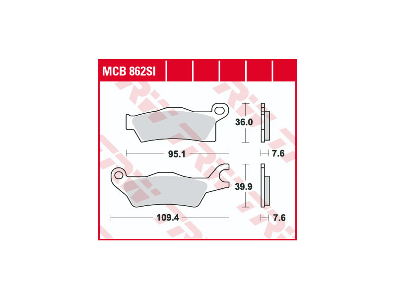 Set placute frana stanga fata ATV Can Am sinterizate (aftermarket) Set placute frana stanga fata ATV Can Am sinterizate (aftermarket)
