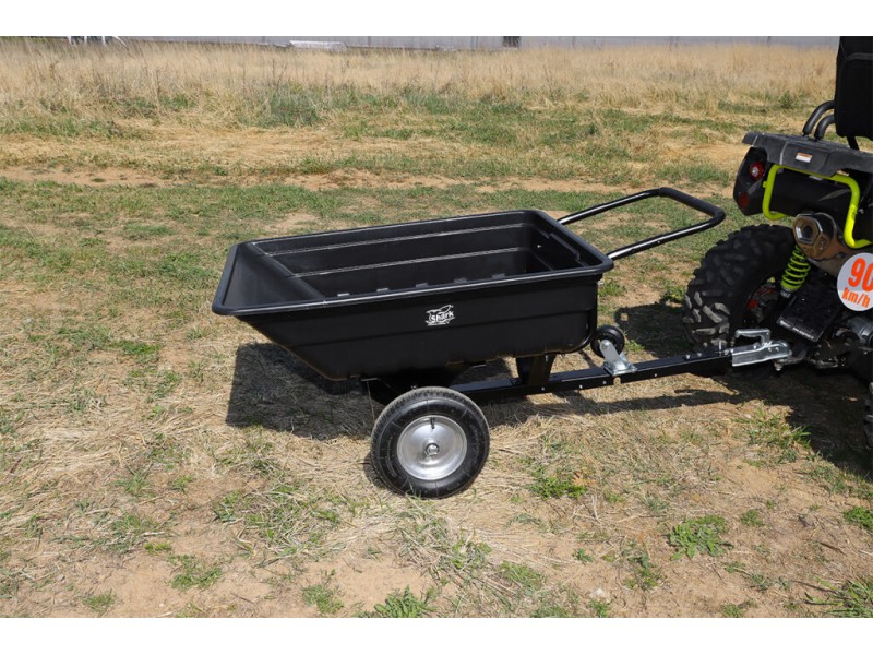 Remorca ATV Shark Garden 150 kg 157 x 93 x 72 cm (neagra, cu carlig de remorcare)