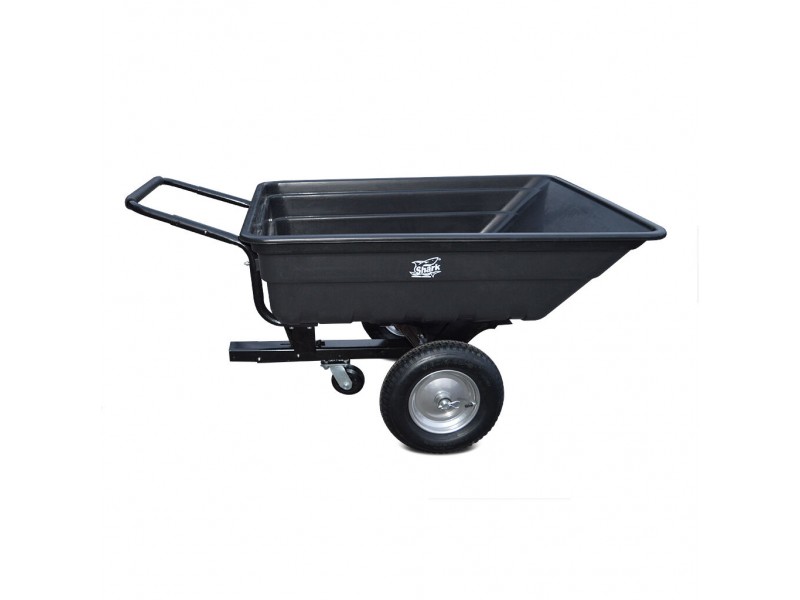Remorca ATV Shark Garden 150 kg 157 x 93 x 72 cm (neagra, cu carlig de remorcare)