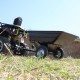 Remorca ATV Shark Garden 150 kg 157 x 93 x 72 cm (neagra, cu carlig de remorcare)