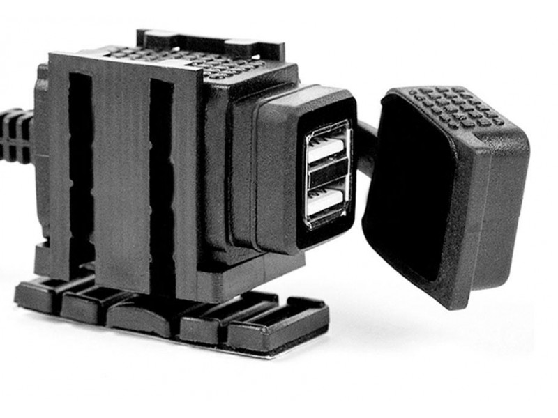 Priza USB pentru motociclete - 2 x USB - 2.1 A - MUS05