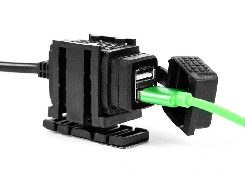 Priza USB pentru motociclete - 2 x USB - 2.1 A - MUS05