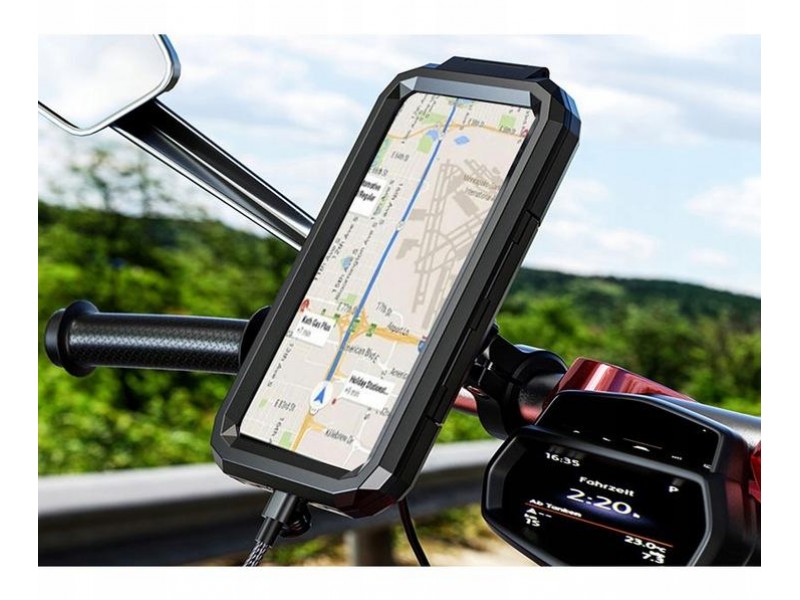 Suport telefon cu husa eXtremestyle model 167-Hard - montaj pe ghidon - 167x81x10 mm Suport telefon cu husa eXtremestyle model 167-Hard - montaj pe ghidon - 167x81x10 mm