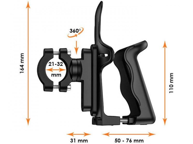 Suport pentru bidon/sticla/termos - pentru motocicleta, scuter si bicicleta eXtremestyle UBH1 Suport pentru bidon/sticla/termos - pentru motocicleta, scuter si bicicleta eXtremestyle UBH1