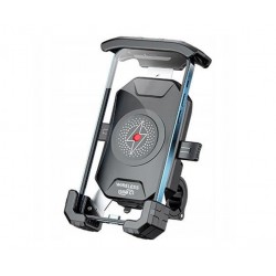 Suport telefon eXtremestyle model R15W-PD cu incarcare wireless si mufa usb C - montaj pe ghidon - latime maxima 89 mm Suport telefon eXtremestyle model R15W-PD cu incarcare wireless si mufa usb C - montaj pe ghidon - latime maxima 89 mm