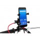 Suport telefon eXtremestyle tip RAM cu port USB incarcare - montaj pe ghidon - marime L, metal Suport telefon eXtremestyle tip RAM cu port USB incarcare - montaj pe ghidon - marime L, metal
