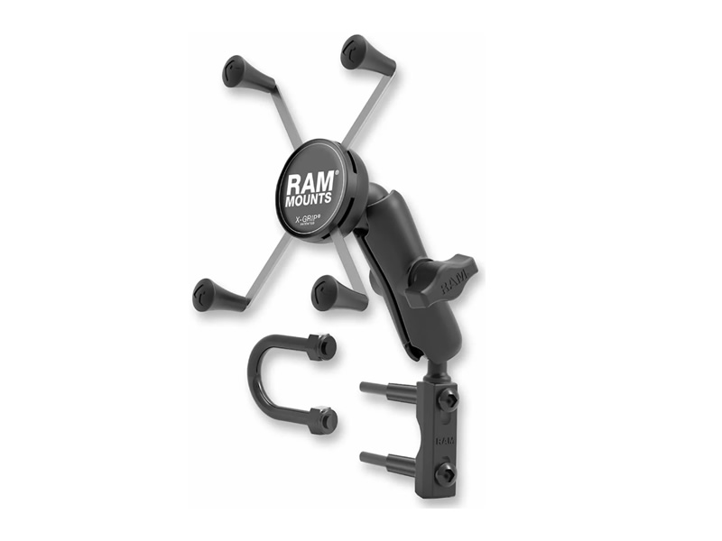 Suport telefon mobil (Iphone Max, Samsung Galaxy + / Note etc) cu montaj pe pompa frana/ambreiaj RAM Mount X-Grip - pentru telefoane cu diagonala mare Suport telefon mobil (Iphone Max, Samsung Galaxy + / Note etc) cu montaj pe pompa frana/ambreiaj RAM Mount X-Grip - pentru telefoane cu diagonala mare