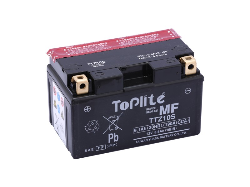 ACUMULATOR TOPLITE YUASA - TTZ10S = YTZ10S (CU GEL INCL. ACID) ACUMULATOR TOPLITE YUASA - TTZ10S = YTZ10S (CU GEL INCL. ACID)