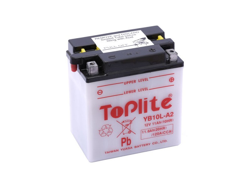 ACUMULATOR TOPLITE YUASA - YB10L-A2 (CU INTR. NU INCL. ACID) ACUMULATOR TOPLITE YUASA - YB10L-A2 (CU INTR. NU INCL. ACID)