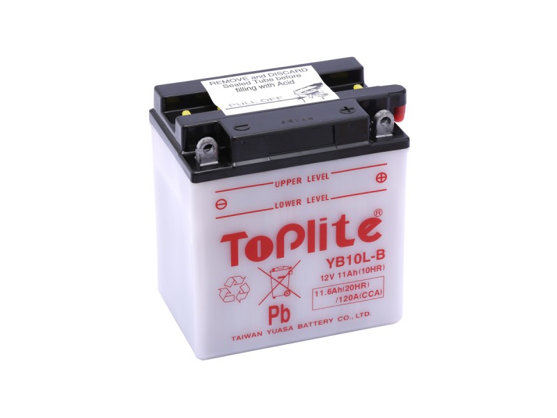 ACUMULATOR TOPLITE YUASA - YB10L-B = 12N10-3B (CU INTR. NU INCL. ACID) ACUMULATOR TOPLITE YUASA - YB10L-B = 12N10-3B (CU INTR. NU INCL. ACID)