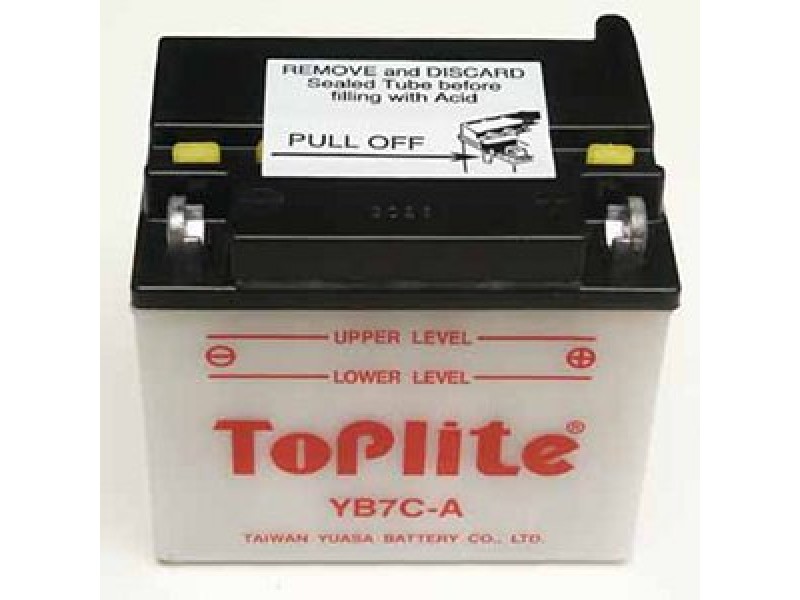 ACUMULATOR TOPLITE YUASA - YB7C-A / GM7CZ-3D (CU INTR. NU INCL. ACID) ACUMULATOR TOPLITE YUASA - YB7C-A / GM7CZ-3D (CU INTR. NU INCL. ACID)