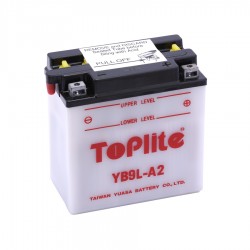 ACUMULATOR TOPLITE YUASA - YB9L-A2 (CU INTR. NU INCL. ACID) ACUMULATOR TOPLITE YUASA - YB9L-A2 (CU INTR. NU INCL. ACID)