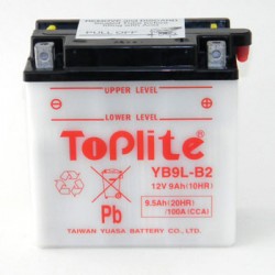 ACUMULATOR TOPLITE YUASA - YB9L-B2 (CU INTR. NU INCL. ACID) ACUMULATOR TOPLITE YUASA - YB9L-B2 (CU INTR. NU INCL. ACID)