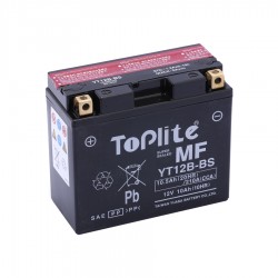 ACUMULATOR TOPLITE YUASA - YT12B-BS = GT12B-4 (FARA INTR. INCL. ACID) ACUMULATOR TOPLITE YUASA - YT12B-BS = GT12B-4 (FARA INTR. INCL. ACID)