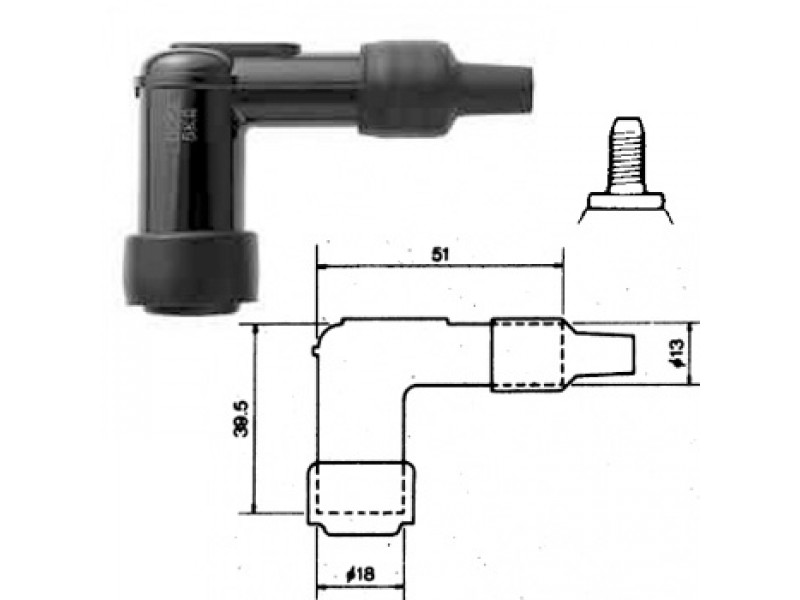 PIPA BUJIE NGK BACHELITA - LB10F