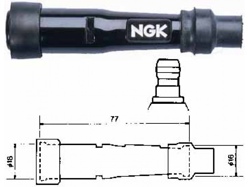 PIPA BUJIE NGK BACHELITA - SB01E PIPA BUJIE NGK BACHELITA - SB01E