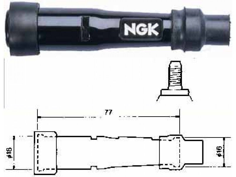 PIPA BUJIE NGK BACHELITA - SB05F PIPA BUJIE NGK BACHELITA - SB05F