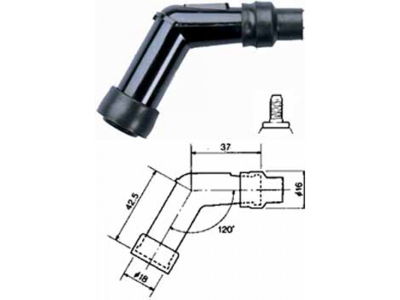 PIPA BUJIE NGK BACHELITA - VD05F