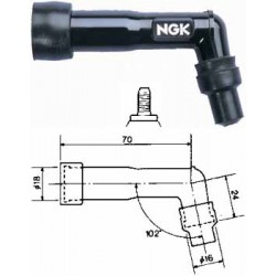 PIPA BUJIE NGK BACHELITA - XB01F PIPA BUJIE NGK BACHELITA - XB01F
