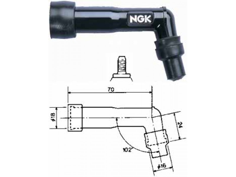 PIPA BUJIE NGK BACHELITA - XD05F
