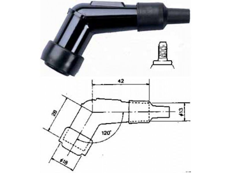 PIPA BUJIE NGK BACHELITA - YB01F