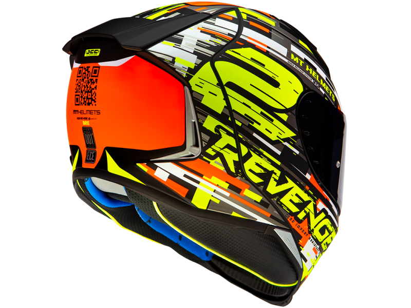 Casca integrala MT Revenge 2 Baye A4 portocaliu fluor lucios Casca integrala MT Revenge 2 Baye A4 portocaliu fluor lucios