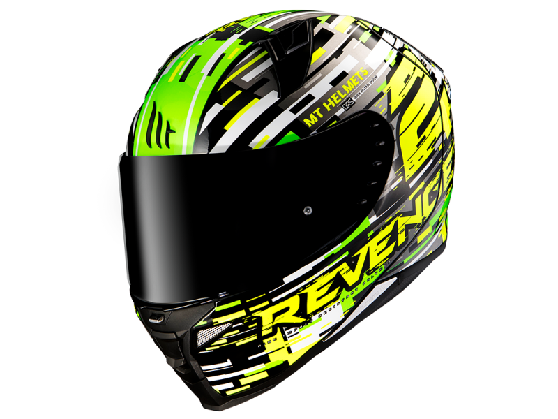 Casca integrala MT Revenge 2 Baye A6 verde fluor lucios