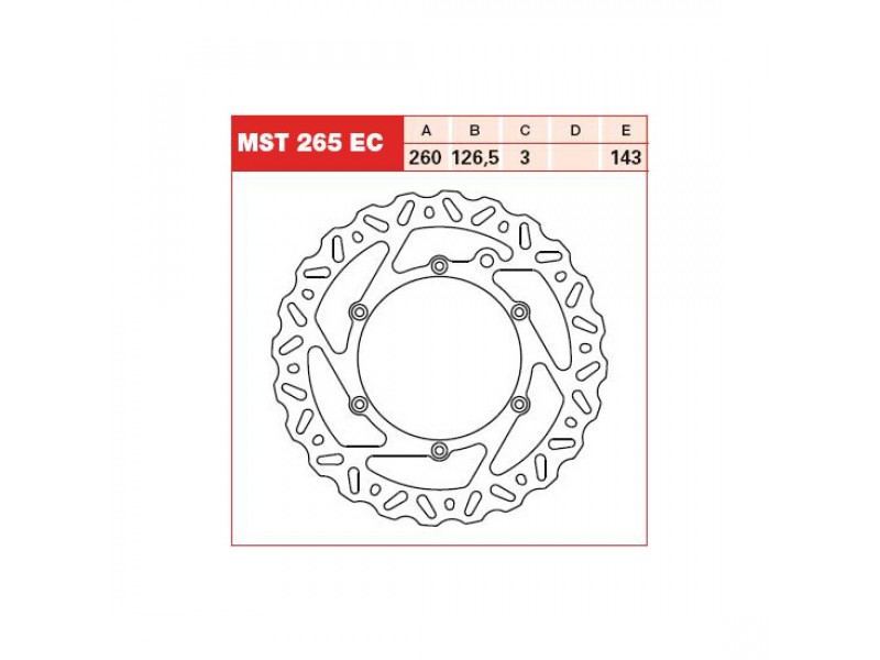 DISC FRANA FATA KTM 260x126.5x3MM DISC FRANA FATA KTM 260x126.5x3MM