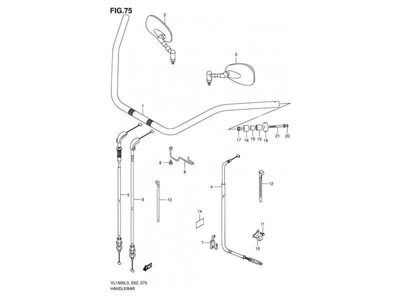 Cablu de ambreiaj Suzuki Intruder VL1500 58300-06J11-0000