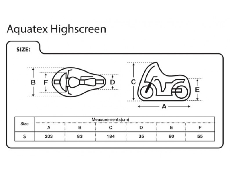 HUSA MOTO/SCOOTER OXFORD AQUATEX PT. PARBRIZ INALT - MARIME S