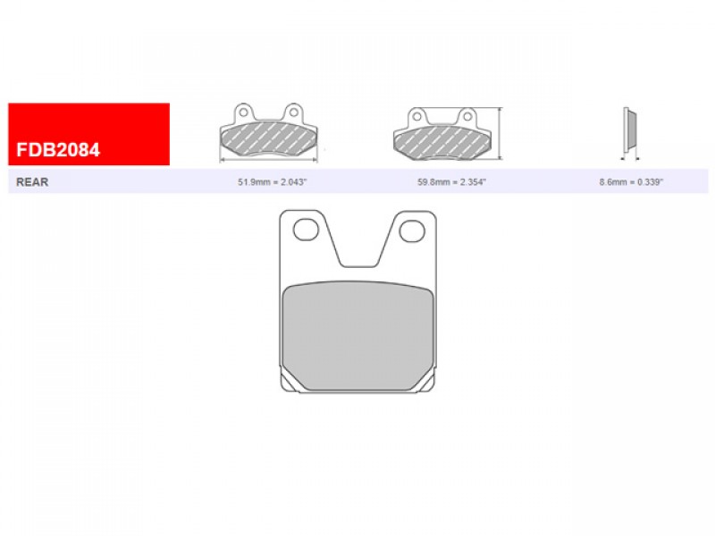 SET PLACUTE FRANA FERODO FDB2084P