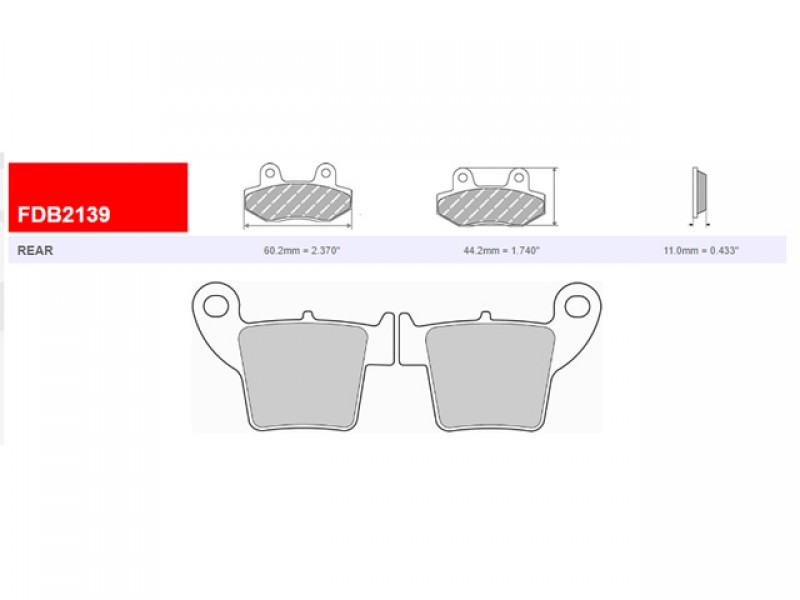 SET PLACUTE FRANA FERODO FDB2139SG