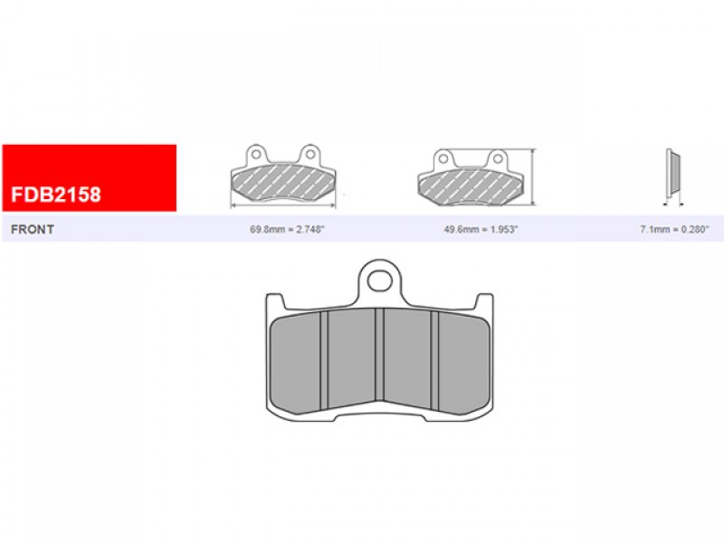 SET PLACUTE FRANA FERODO FDB2158ST