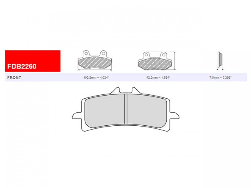 SET PLACUTE FRANA FERODO FDB2260ST