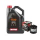 Pachet revizie ulei motor Motul 7100 10w40 - 4L + filtru ulei KN