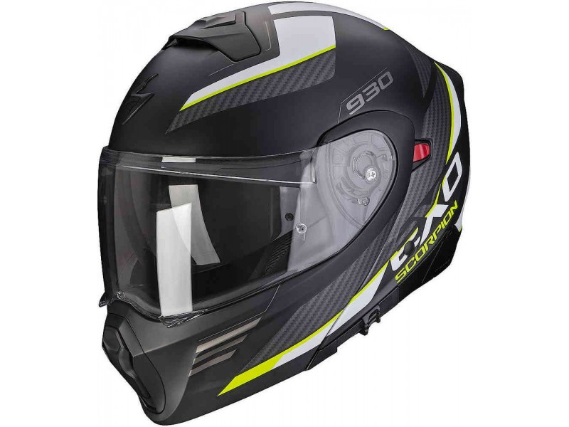 Casca moto flip-up SCORPION EXO 930 Navig NEGRU/GALBEN MAT L Casca moto flip-up SCORPION EXO 930 Navig NEGRU/GALBEN MAT L
